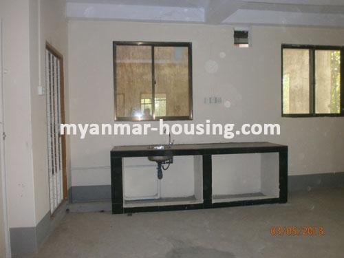 ミャンマー不動産 - 賃貸物件 - No.1220 - Good condominiun for rent suitable for office ! - View of the kitchen room.