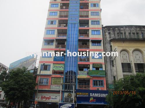 Myanmar real estate - for rent property - No.1243 - Nice  condominium  for rent  in Kyauktadar! - View of the building.