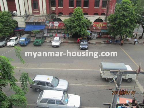 Myanmar real estate - for rent property - No.1243 - Nice  condominium  for rent  in Kyauktadar! - View of the road .