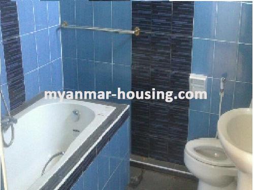 缅甸房地产 - 出租物件 - No.1335 - Spacious landed house suitable for office! - View of the wash room.