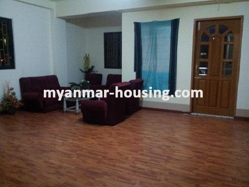 ミャンマー不動産 - 賃貸物件 - No.1355 - New condo with spacious room in Pazundaung! - View of the building.