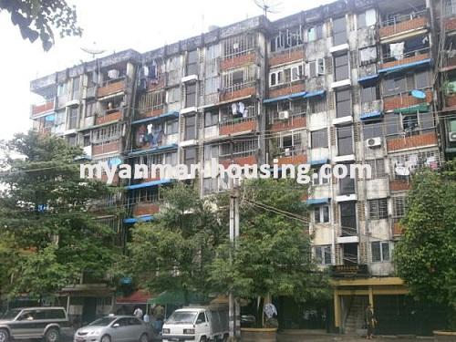 Myanmar real estate - for rent property - No.1383 - Good for office for rent! - Close view of the building.