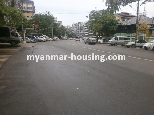 Myanmar real estate - for rent property - No.1383 - Good for office for rent! - View of  the  road.