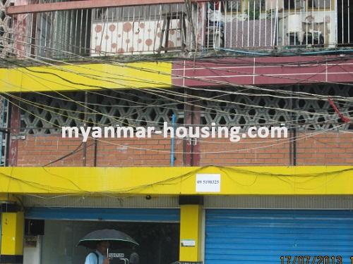 Myanmar real estate - for rent property - No.1386 - One of the best areas condo in Dagon! - Close view of the building.