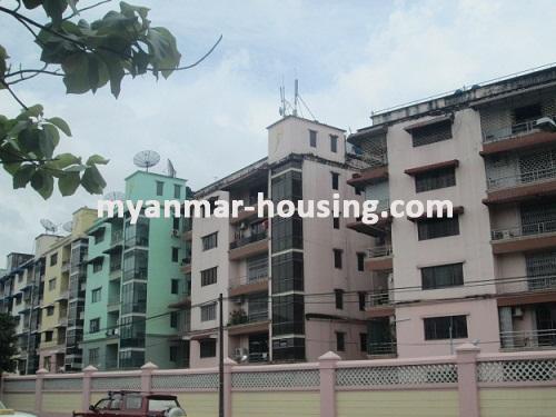 ミャンマー不動産 - 賃貸物件 - No.1414 - Brand new apartment available in Thuwana! - View of the building.