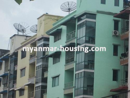 ミャンマー不動産 - 賃貸物件 - No.1414 - Brand new apartment available in Thuwana! - Close view of the building.