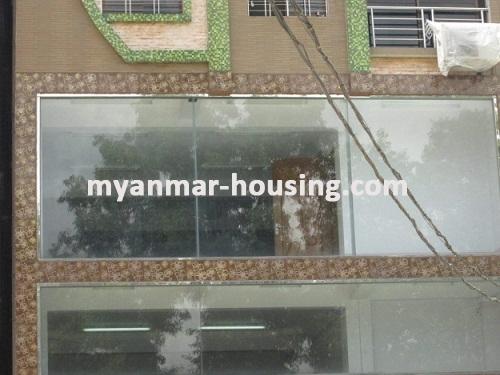 Myanmar real estate - for rent property - No.1463 - Good for shop in Kyee Myin Daing! - Close view of the building.