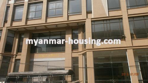 Myanmar real estate - for rent property - No.1523 - Good  office  now for rent in Pabedan ! - Close view of the building.