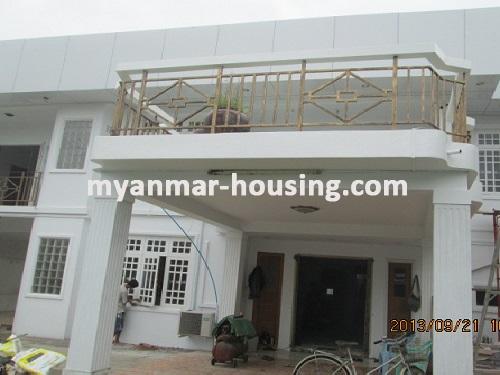 Myanmar real estate - for rent property - No.1554 - Accessible place is available in Hlaing! - View of the house.