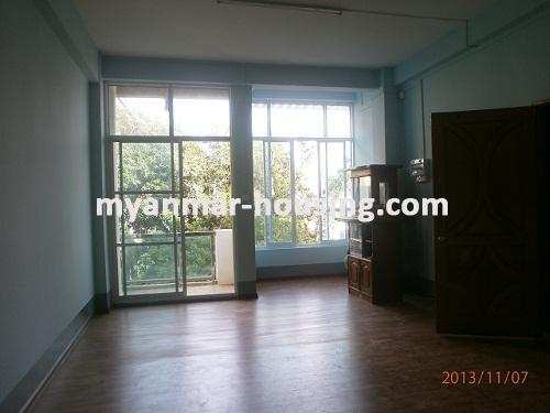 Myanmar real estate - for rent property - No.1594 - Nice condo for rent in Dagon! - View of the living room