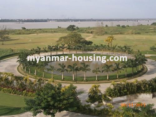 ミャンマー不動産 - 賃貸物件 - No.1634 - Special Condominium for rent in Star City. - view of the river side 