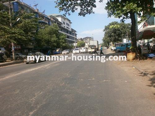 Myanmar real estate - for rent property - No.1647 - Good Condominium is  now for rent ! - view  of the road