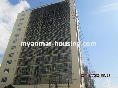 Myanmar real estate - for rent property - No.1693 - A condo for rent near strand road! - View of the building.