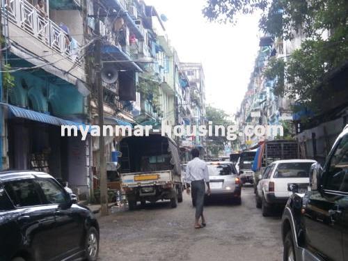 Myanmar real estate - for rent property - No.1696 - It is good to open for hotel or guest house in downtown! - View of the street