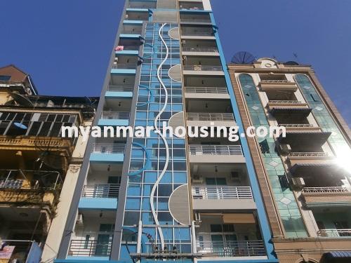 Myanmar real estate - for rent property - No.1722 - Condo in downtown for rent! - View of the building.