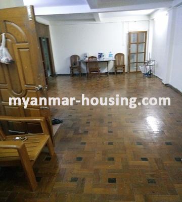 Myanmar real estate - for rent property - No.1801 - An apartment for rent near Park Royal Hotel in Dagon! - view of the living room