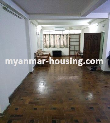 Myanmar real estate - for rent property - No.1801 - An apartment for rent near Park Royal Hotel in Dagon! - view of the living room