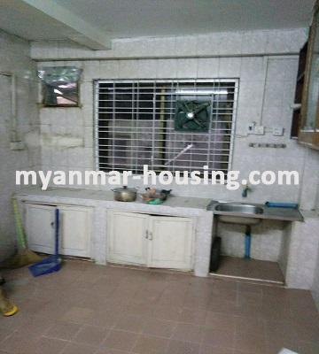 Myanmar real estate - for rent property - No.1801 - An apartment for rent near Park Royal Hotel in Dagon! - view of the kitchen