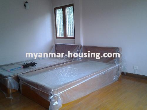 Myanmar real estate - for rent property - No.1807 - Well decorated a Landed House with green grass compound for rent is available in FMI City. - View of bed room