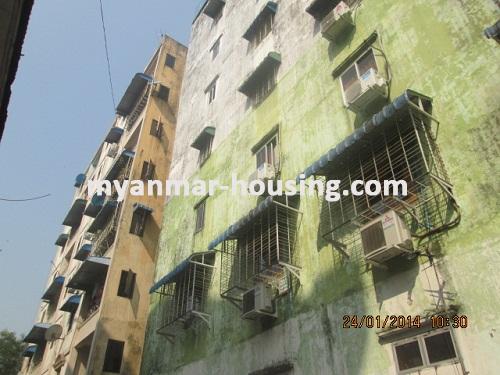 Myanmar real estate - for rent property - No.1854 - An apartment now for rent in Hlaing ! - View of the building.