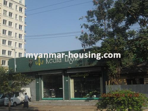 Myanmar real estate - for rent property - No.1857 - Good for show room in Mingalar Taung Nyunt! - View of the building.