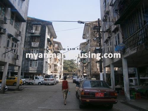 Myanmar real estate - for rent property - No.1867 - An apartment close to main road in city center! - View of the building.