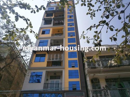 Myanmar real estate - for rent property - No.1894 - A  condo suitable for doing  business in Botahtaung ! - View of the building.