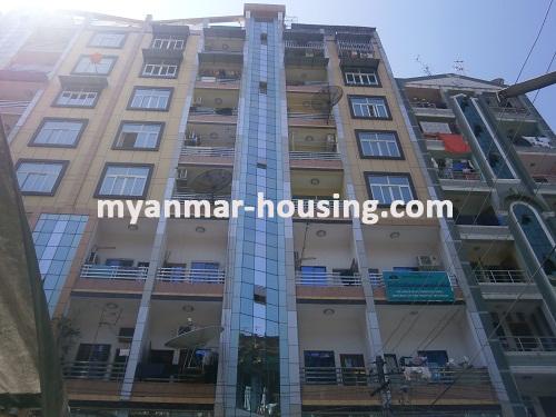 Myanmar real estate - for rent property - No.1927 - Condo for rent in city center! - View of the building.