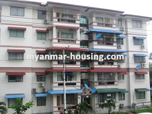 Myanmar real estate - for rent property - No.1945 - Good area for rent in Yankin! - Front view of the building.