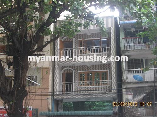 Myanmar real estate - for rent property - No.1956 - House for restaurant in downtown! - View of the building.