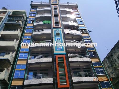 Myanmar real estate - for rent property - No.1958 - Excellent condo for rent in Botahtaung! - View of the building