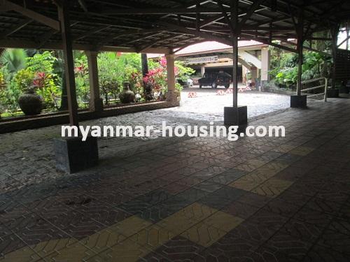 Myanmar real estate - for rent property - No.1959 - Great Shwe Da Gon Pagoda View condo for rent! - View of the compound