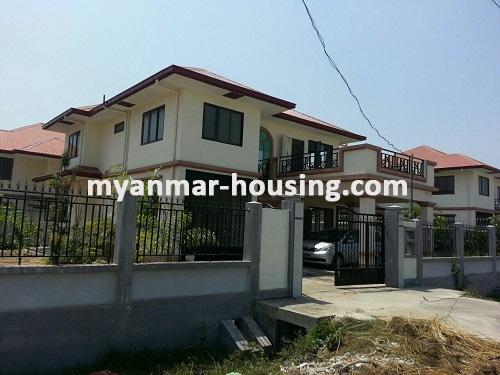 Myanmar real estate - for rent property - No.2012 - Landed House for rent in Thanlyin Township. - View of the building