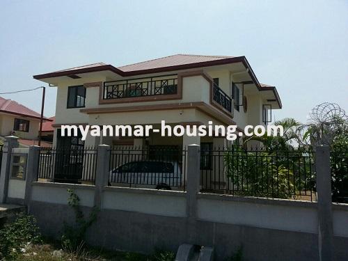 Myanmar real estate - for rent property - No.2012 - Landed House for rent in Thanlyin Township. - View of the building