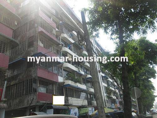 Myanmar real estate - for rent property - No.2038 - Hlaing Yadanar Housing area for rent in Hlaing! - View of the building.