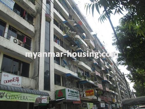 Myanmar real estate - for rent property - No.2038 - Hlaing Yadanar Housing area for rent in Hlaing! - View of the building.