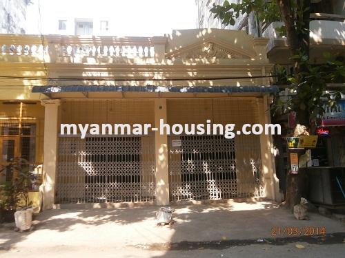 Myanmar real estate - for rent property - No.2049 - Normal landed house for rent in Sanchaung! - Front view of the house.