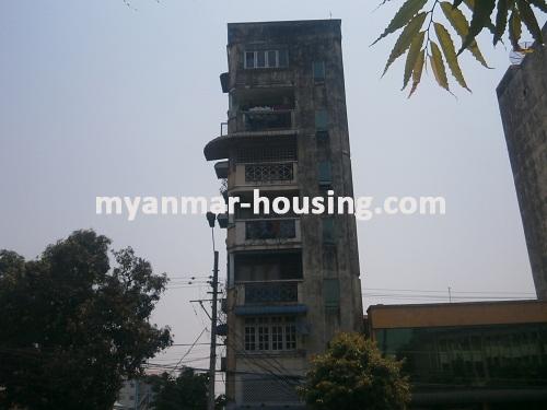 Myanmar real estate - for rent property - No.2068 - Having the main road an apartment for rent in Mayangone! - View of the building.