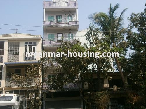 ミャンマー不動産 - 賃貸物件 - No.2072 - High landed house for rent in Mingalar Taung Nyunt! - View of the house.