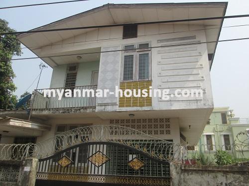 Myanmar real estate - for rent property - No.2077 - House in quiet area for rent! - View of the house.