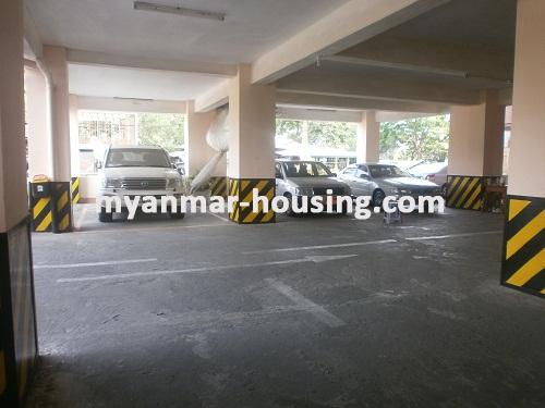 Myanmar real estate - for rent property - No.2119 - House is quiet area for rent! - View of the Car Parking.