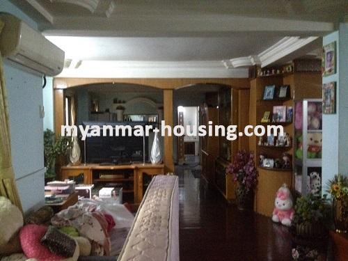 Myanmar real estate - for rent property - No.2122 - Available first floor room on Sanchaung Road for rent!  - living room view