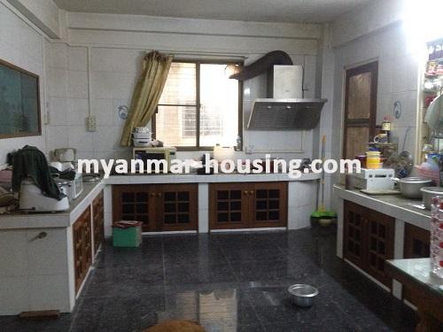 Myanmar real estate - for rent property - No.2122 - Available first floor room on Sanchaung Road for rent!  - view of the kitchen