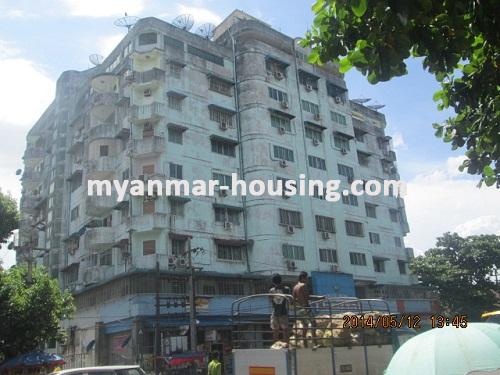 Myanmar real estate - for rent property - No.2160 - Condo for rent near main road! - Close view of the building.