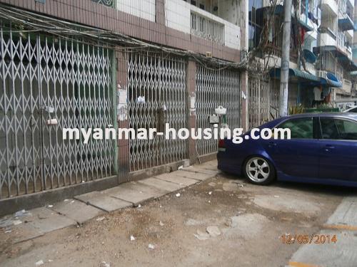 Myanmar real estate - for rent property - No.2166 - An aparment in downtown is ready to rent it out! - Front view of the building.