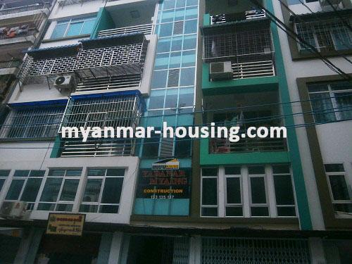 Myanmar real estate - for rent property - No.2172 - Condo for rent in downtown available! - Close view of the building.