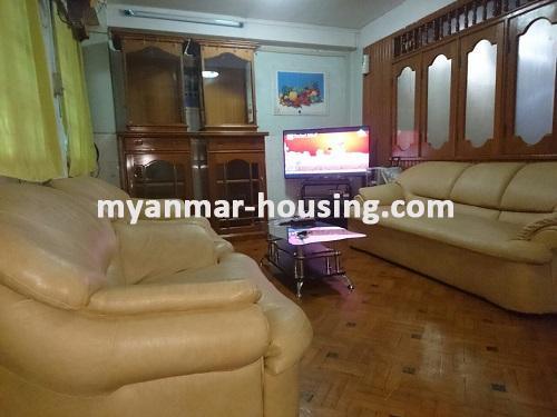 Myanmar real estate - for rent property - No.2206 - The Room for office or living in Lanmadaw! - Living room view