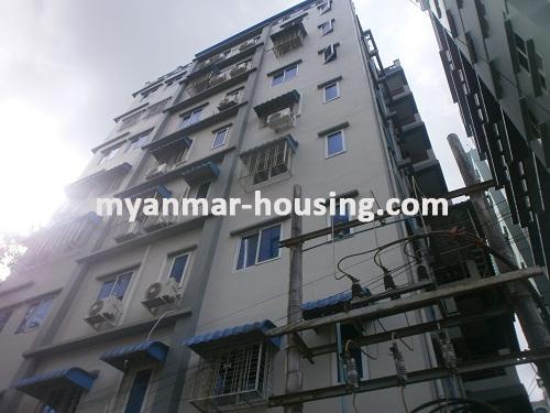 Myanmar real estate - for rent property - No.2229 - Pyone Pyone condo in Lamadaw for rent! - Close view of the building.