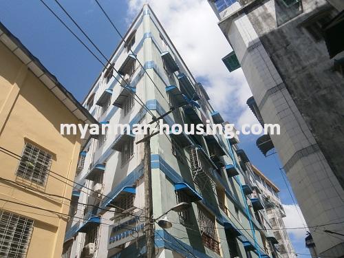 Myanmar real estate - for rent property - No.2279 - Condo for rent in Dagon area! - Rear view of the building.