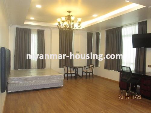 ミャンマー不動産 - 賃貸物件 - No.2286 - Condominium for rent in Ahlone Township. - View of Bed room